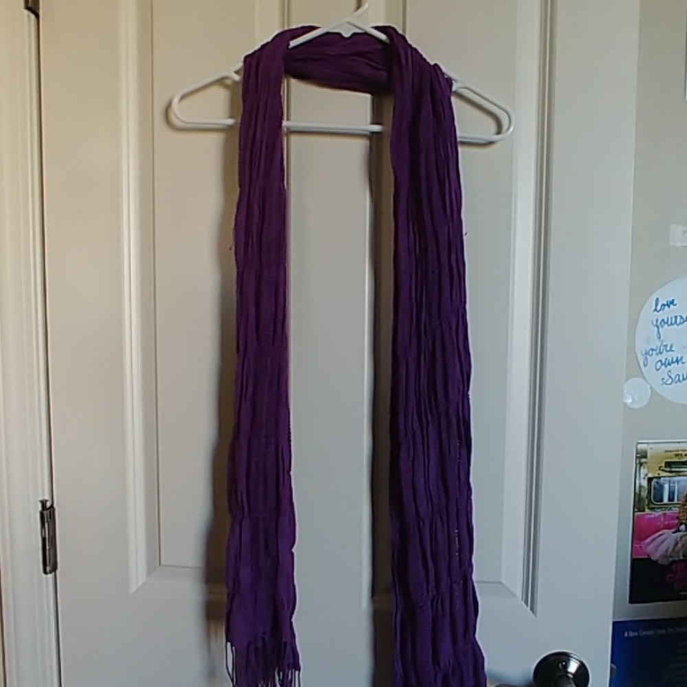 Purple scarf